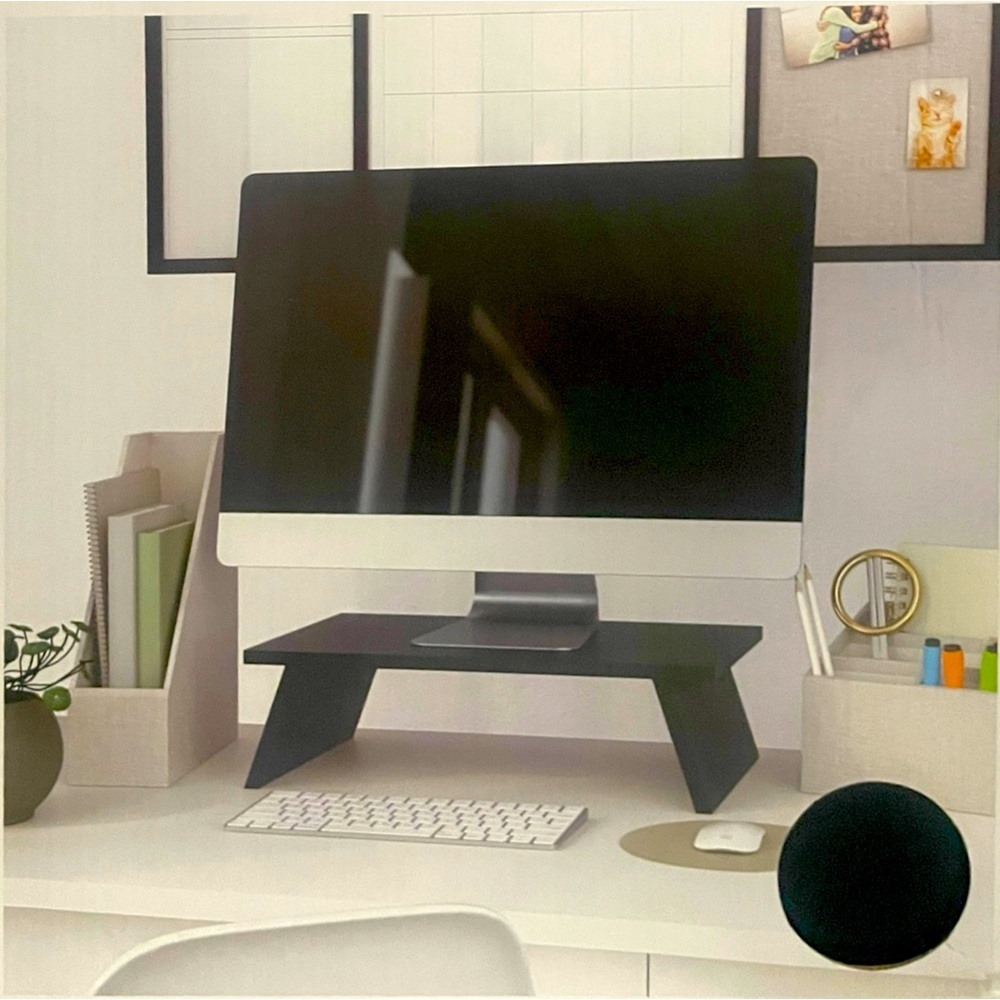 NIB Black Zen Monitor Stand